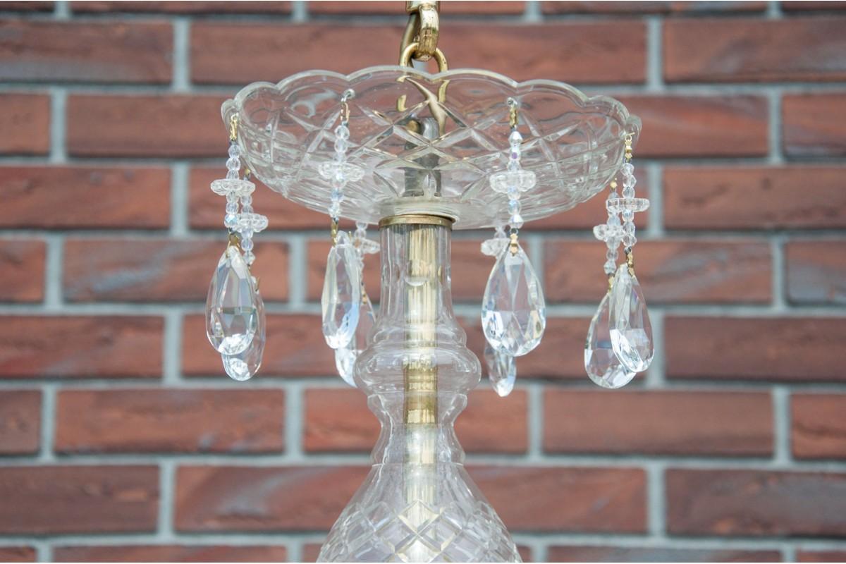 Large Crystal Chandelier, France, First Half of the 20th Century In Good Condition In Chorzów, PL