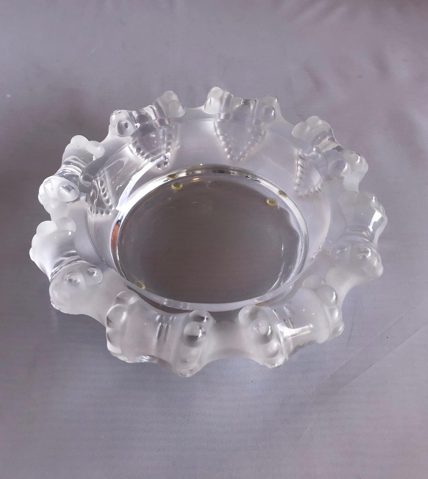 Large crystal cigar ashtray / bowl in the 