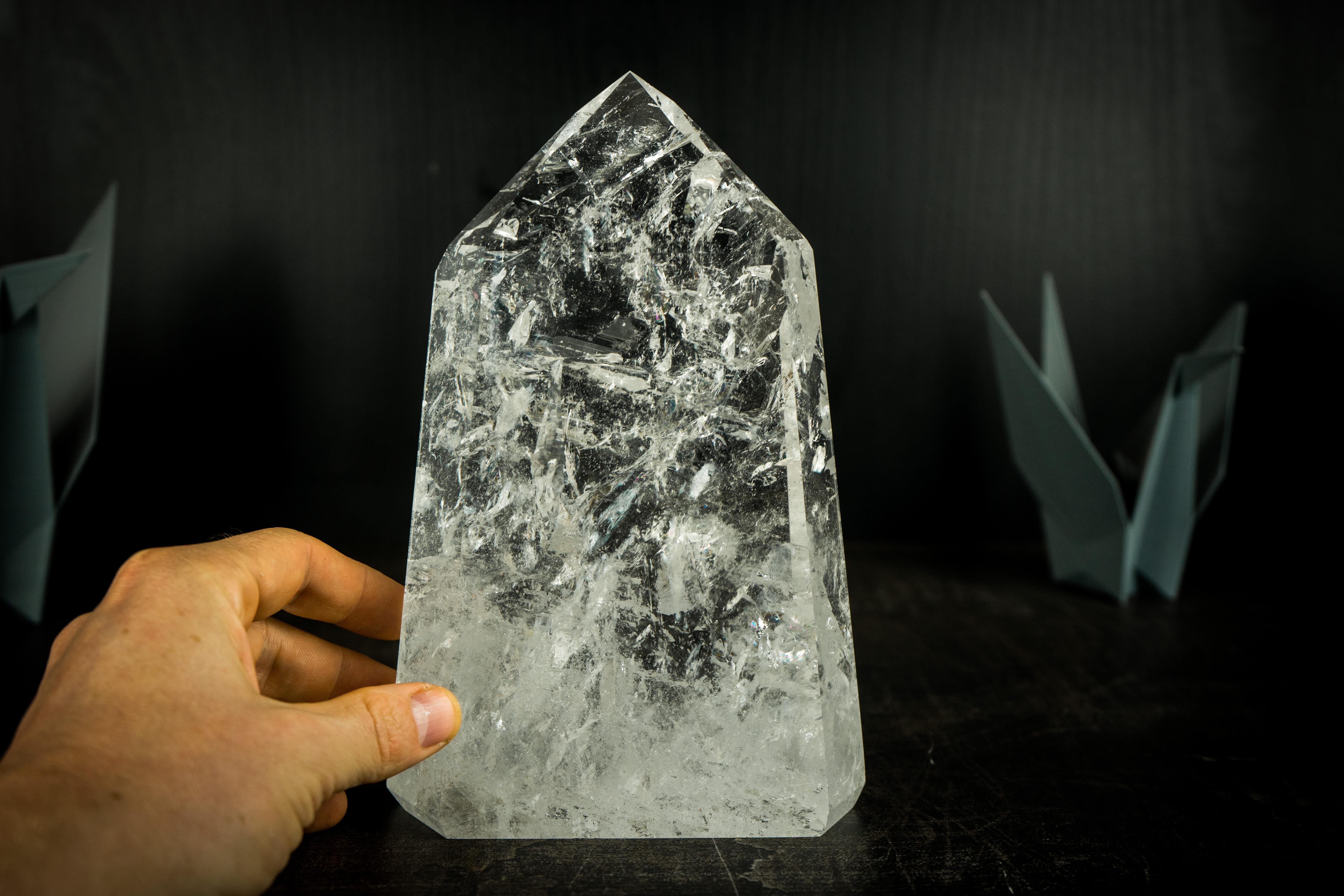 Gran Generador de Torre de Cuarzo Cristalino de Diamantina, Super Calidad Brasileño en venta