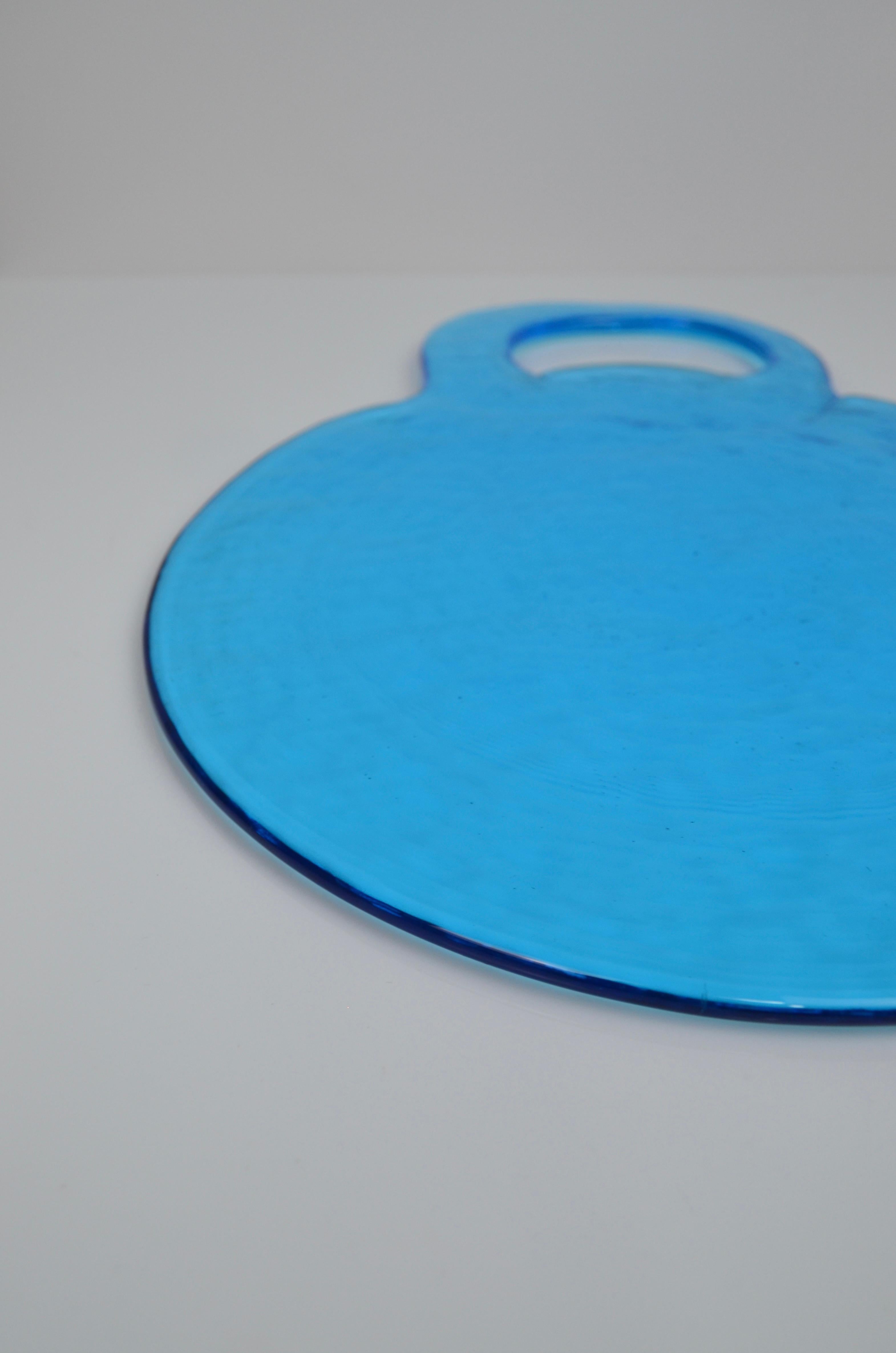 Fine XX secolo Grande vassoio in cristallo di Lindshammar, Svezia, anni '70 in vendita