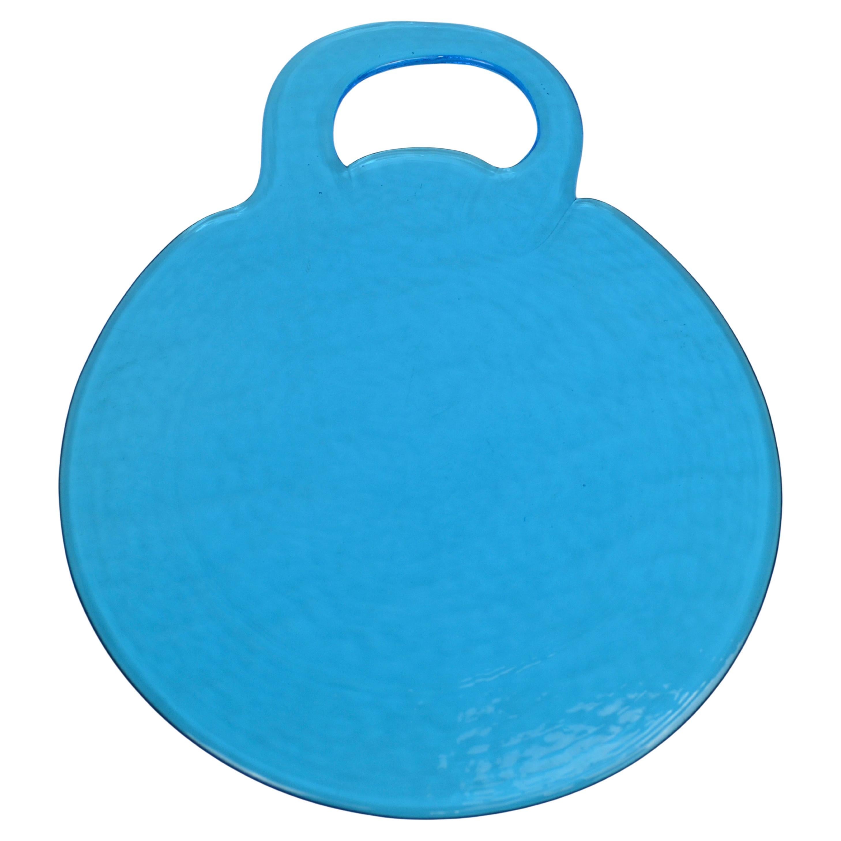 Grande vassoio in cristallo di Lindshammar, Svezia, anni '70 in vendita