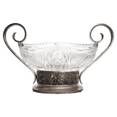 Grande vaso da interno in cristallo, Lettonia, Riga, realizzato da A/S L. Rosenthal, anni '20 - '30