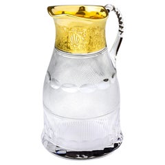 Large Crystal Pitcher by Moser in the 'Splendid' Pattern