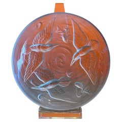 Large Crystal Platter / Charger Display / Stand