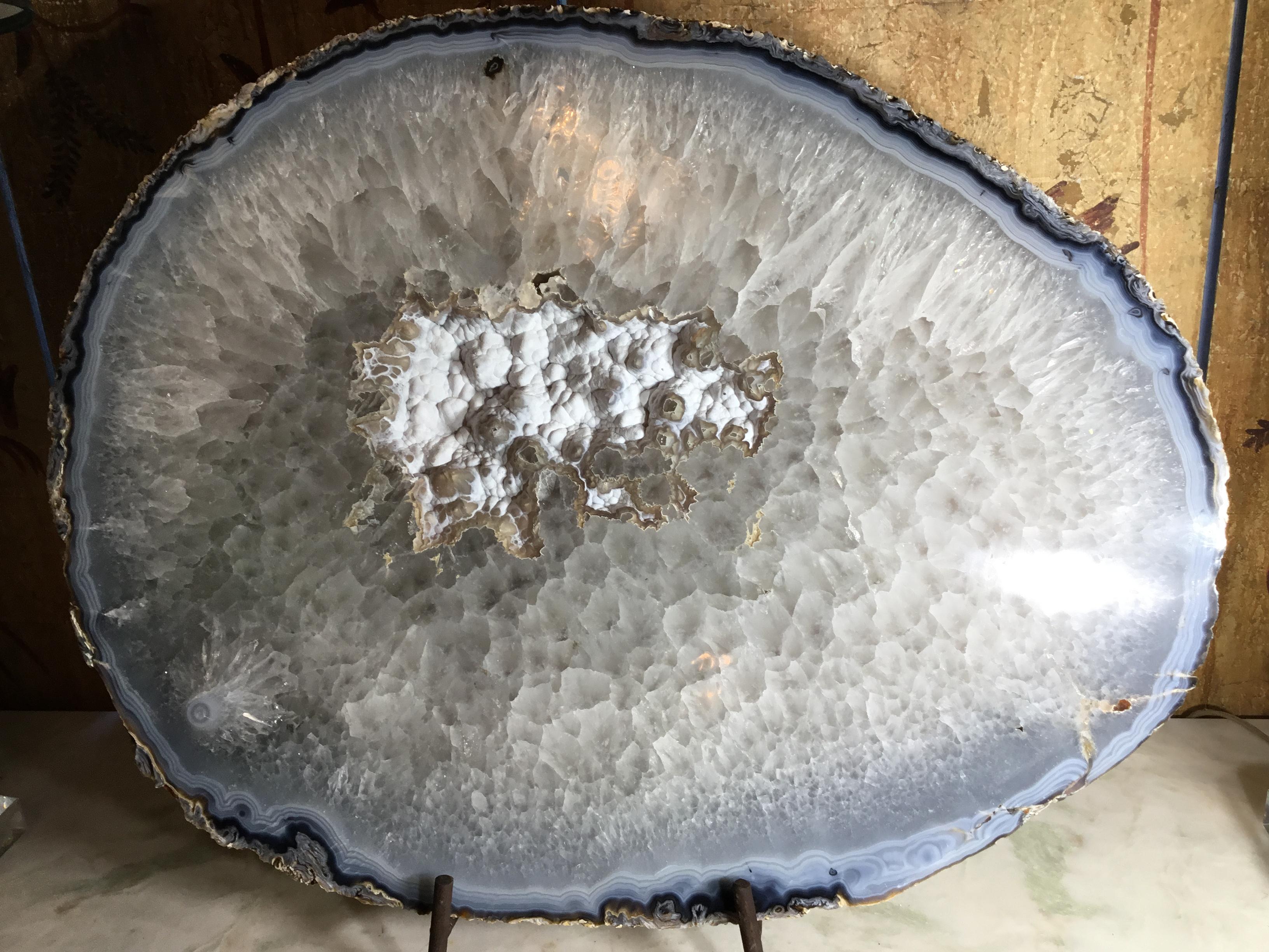 Carved Large Crystal Quartz Agate 