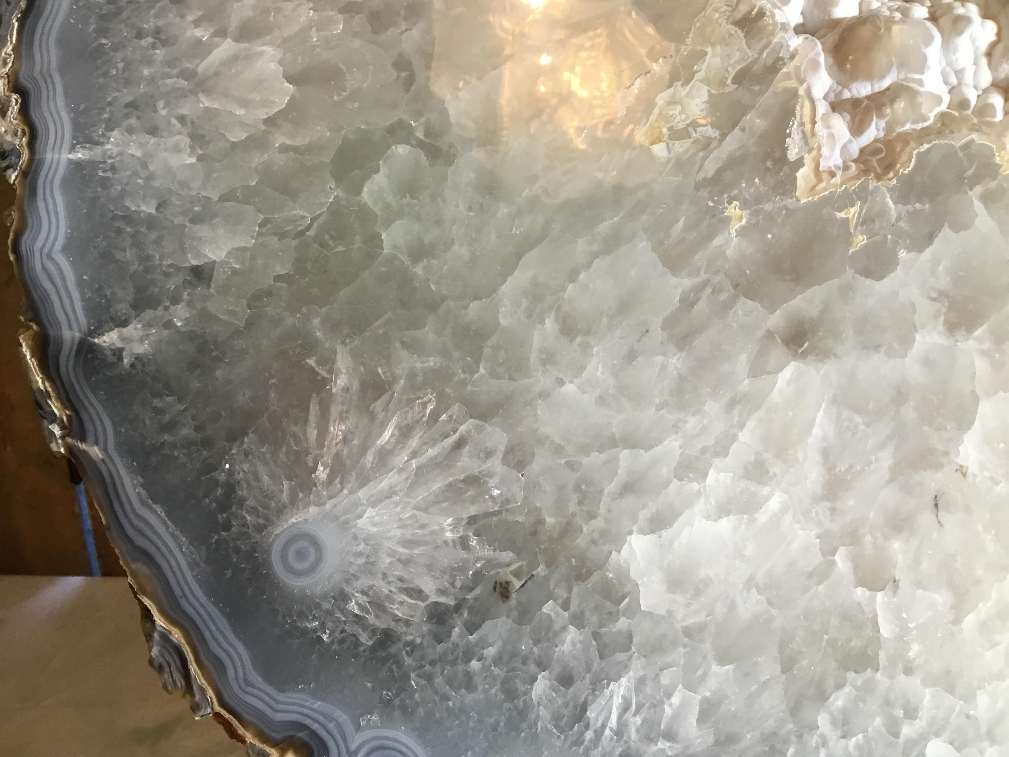20th Century Large Crystal Quartz Agate 