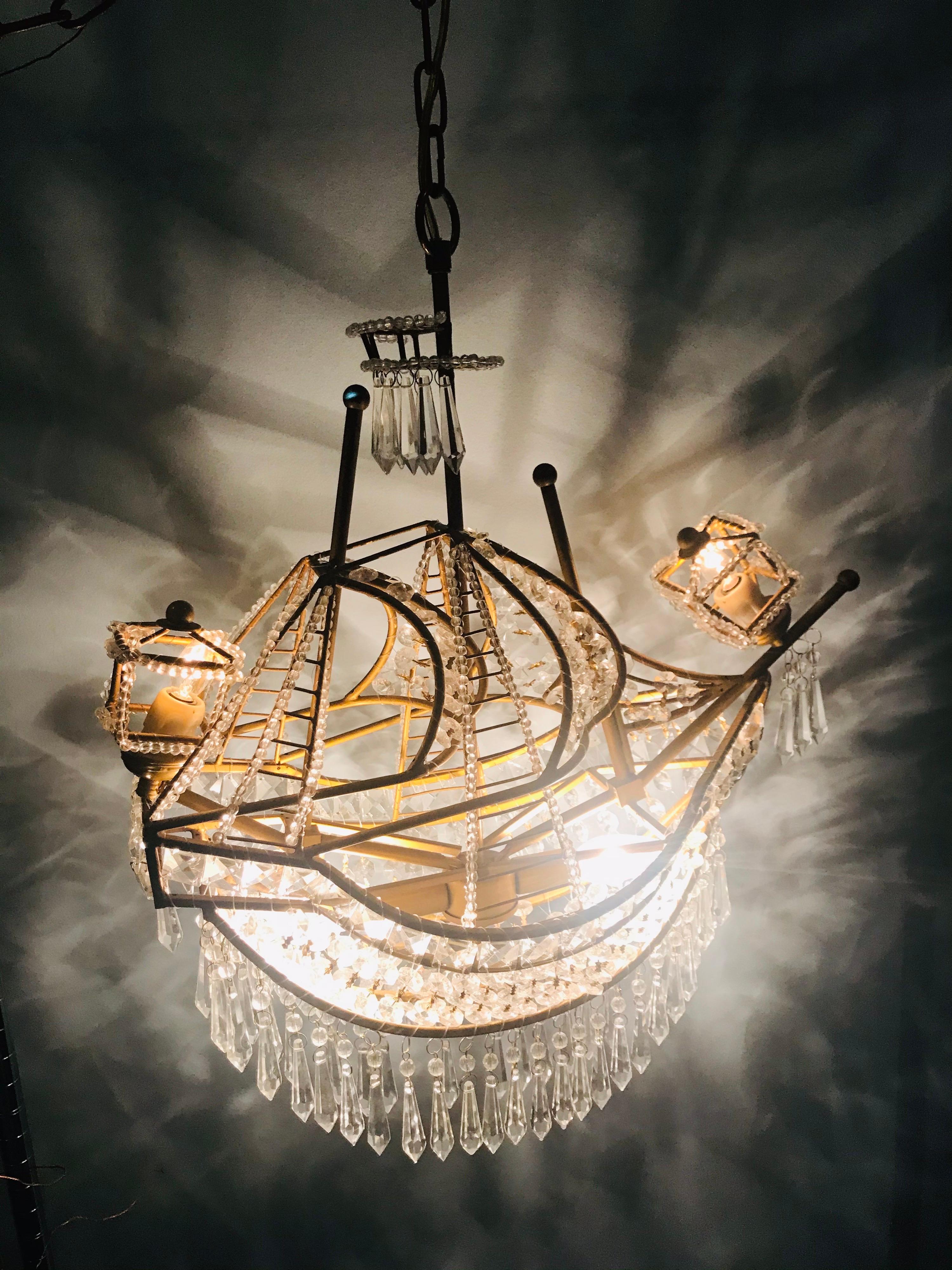 pirate ship chandelier
