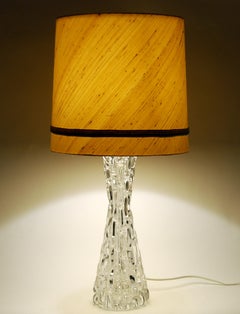 Large Crystal Table Lamp by Carl Fagerlund, Orrefors
