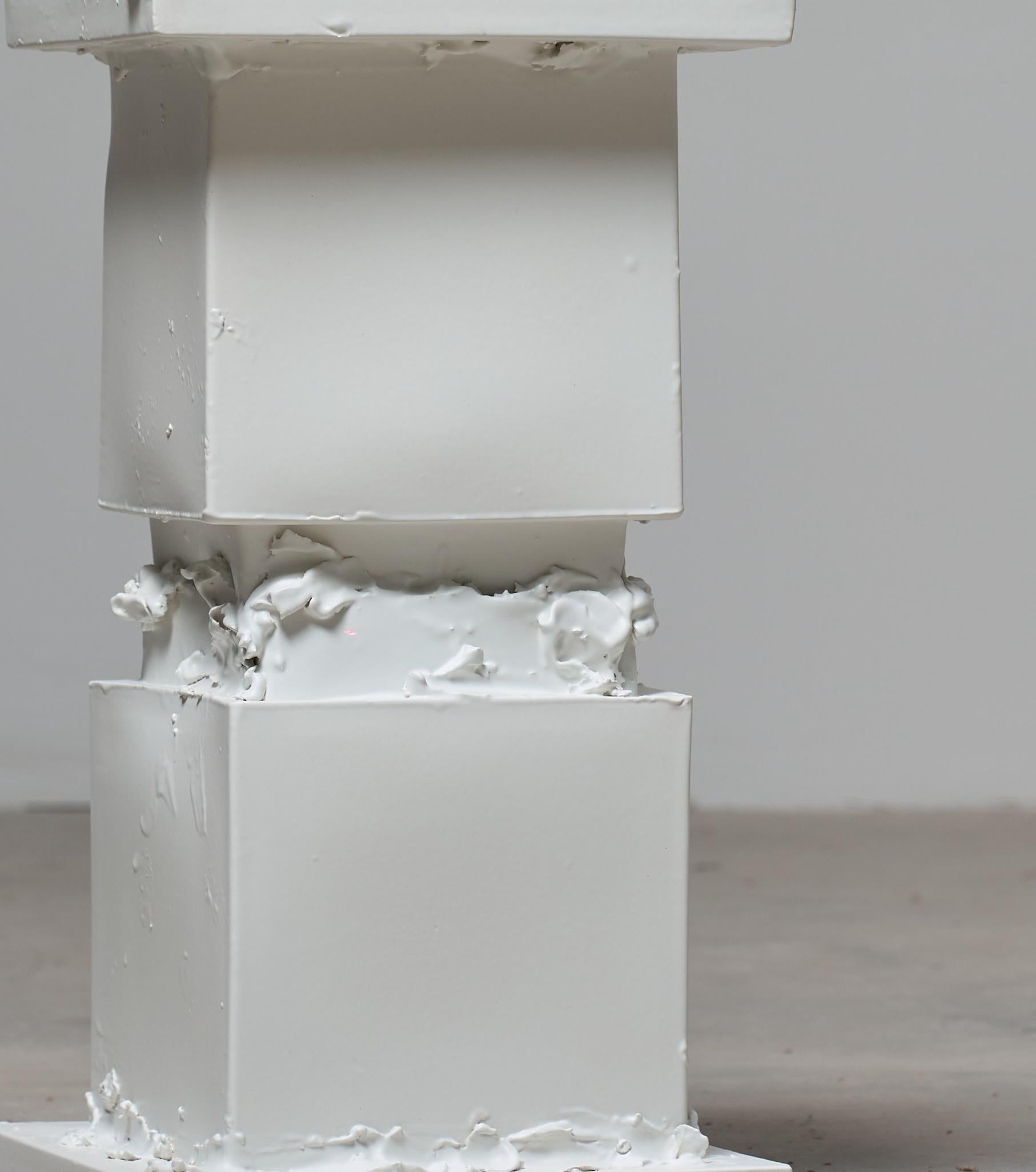Hand-Crafted Post Modern, Brutalist, Deconstructivist, Sculptural Floor Lamp. Made in Italy For Sale