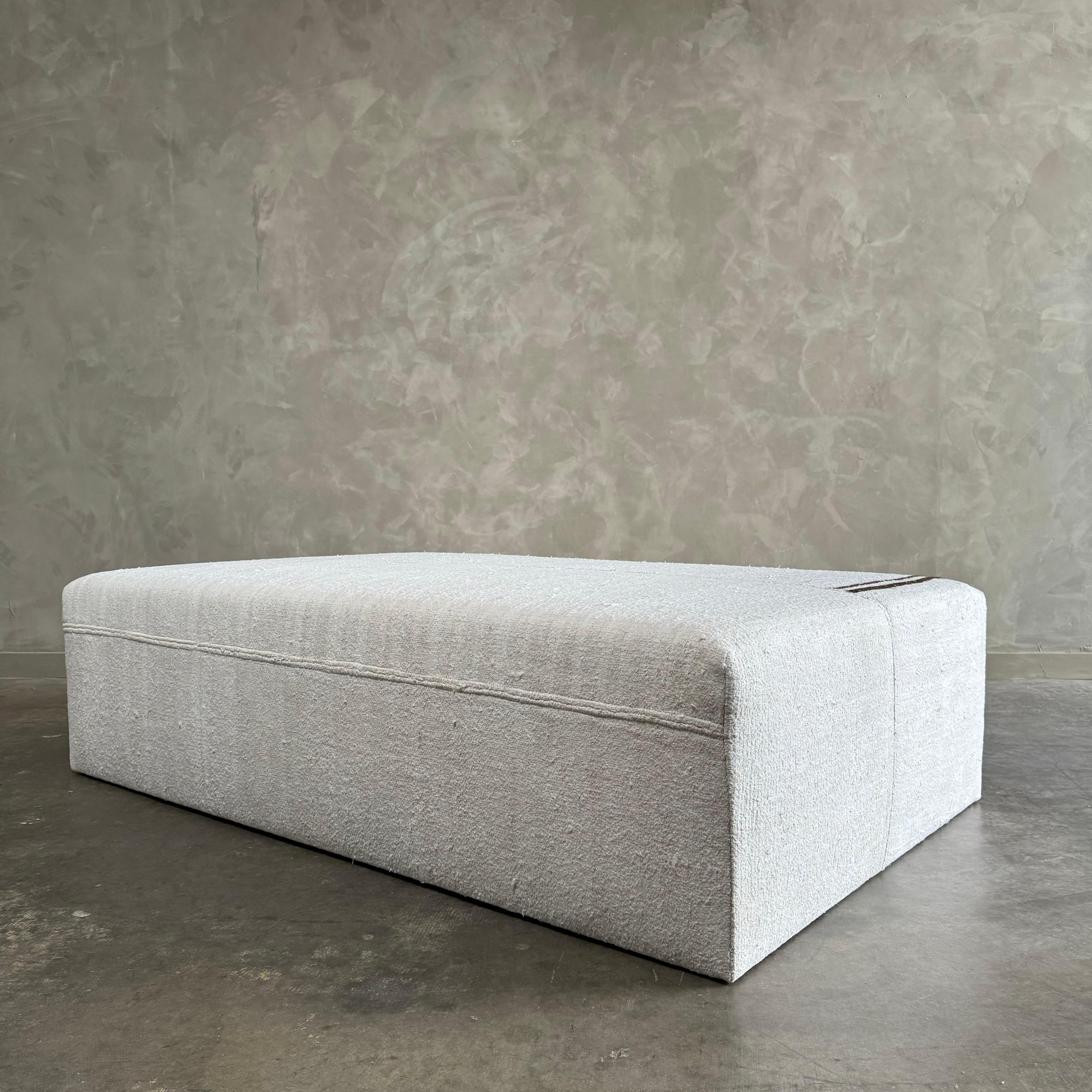 Large cube ottoman/ coffee table For Sale 1