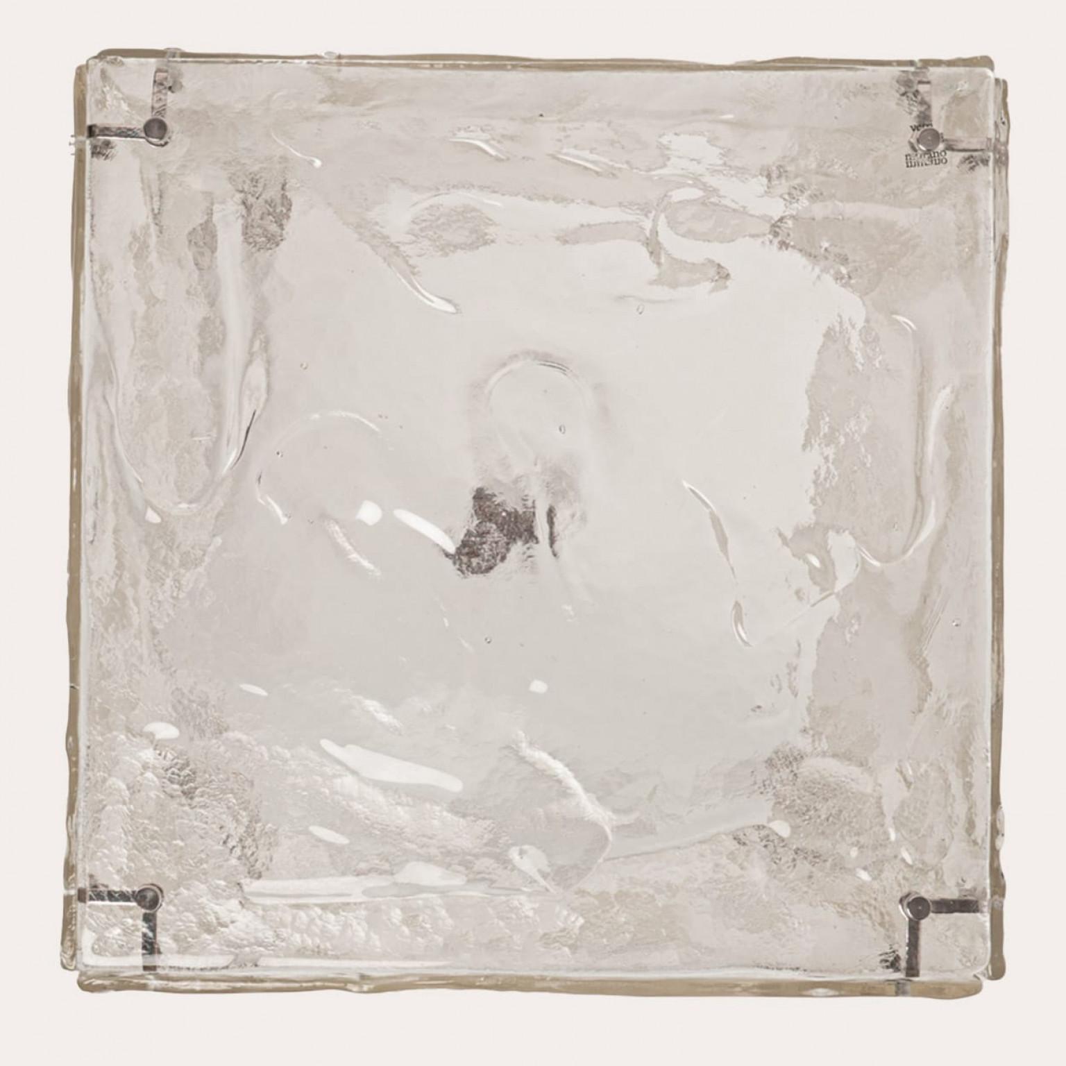 Large Cube Shaped Glass Floor and Table Light by Carlo Nason, 1970 Austríaco en venta