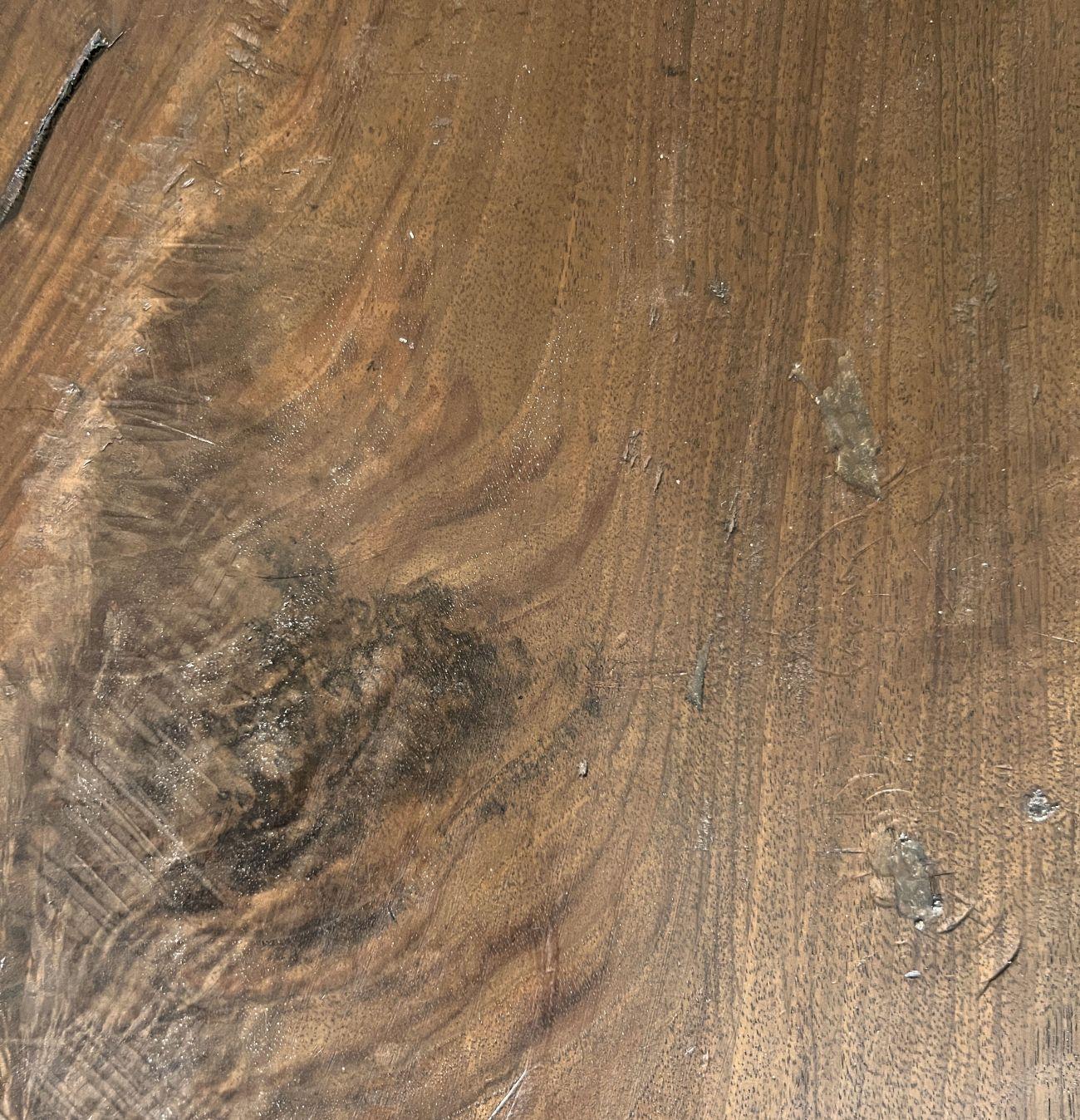 Large Cube Sidetable reclaimed Walnut For Sale 8