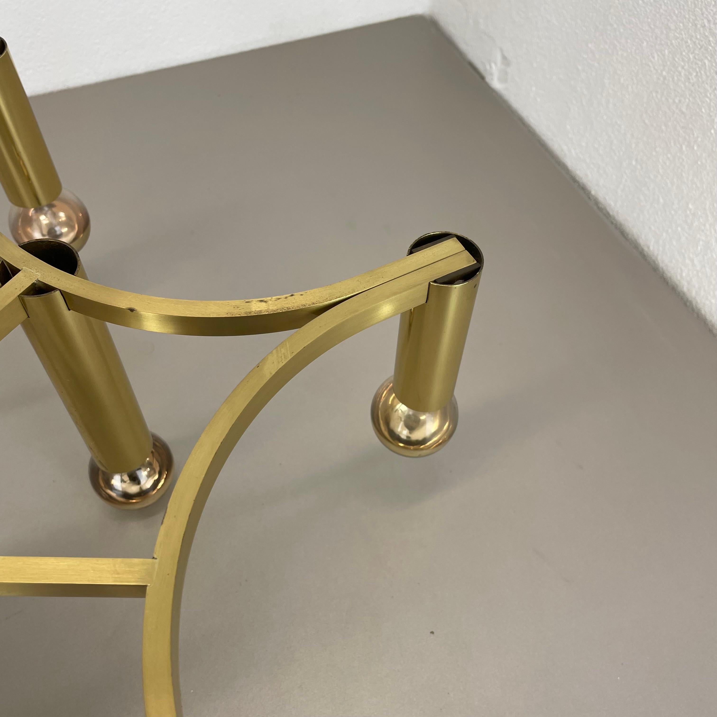 Grande plafoniera CUBIC in ottone a 9 lampadine in stile Stilnovo, Italia anni '60 in vendita 9