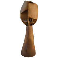 Large Cubist Ceramic Sculpture of Deconstructed Bust by Scottish Artist, 1960