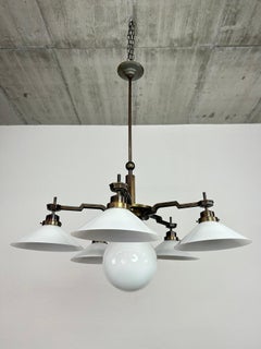 Large cubist chandelier