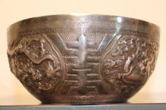 Large Cup in Sterling Silver, Asian, 19th Century