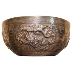 Large Cup in Sterling Silver, Asian, 19th Century