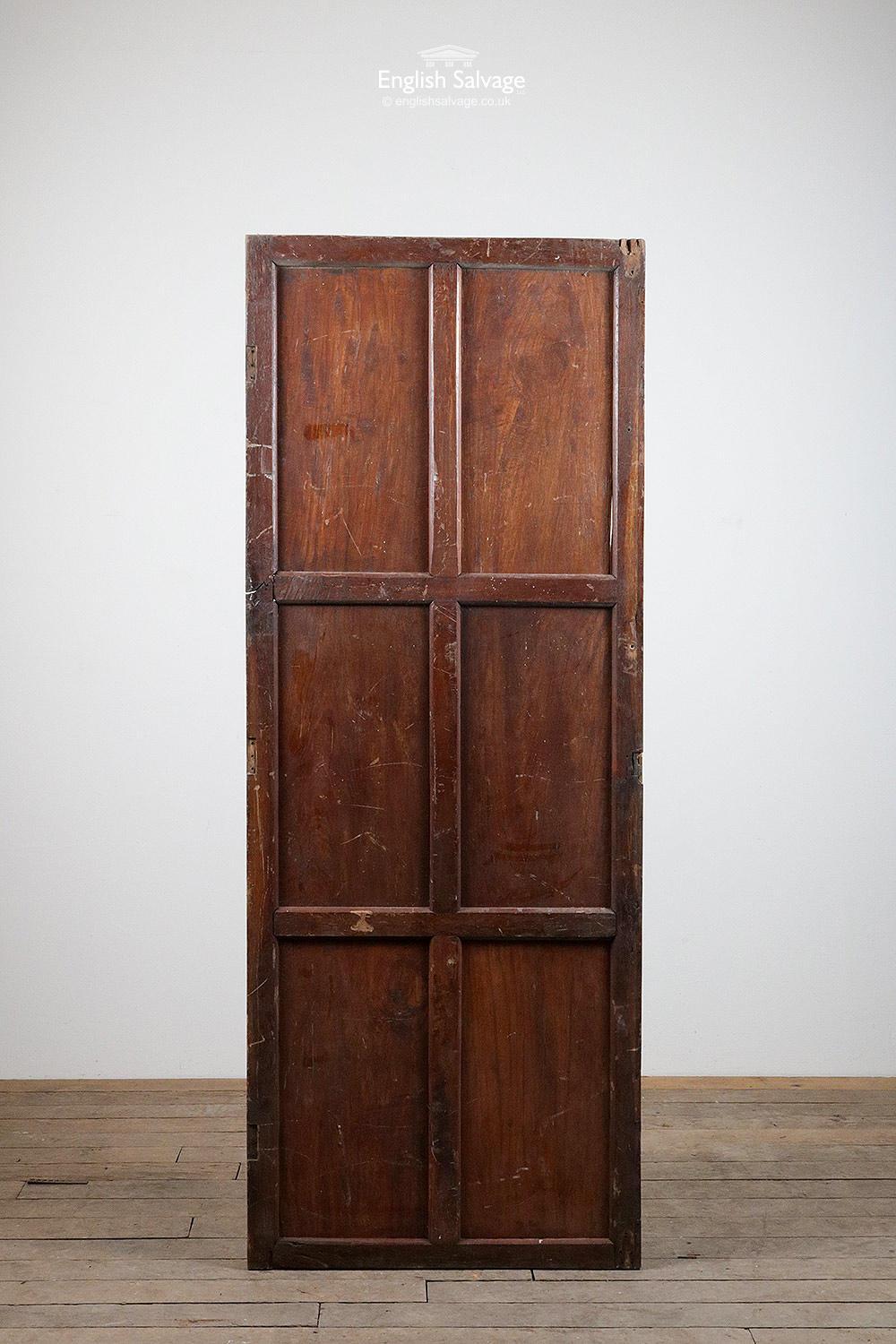 European Large Cupboard Door with Carved Panels, 20th Century For Sale