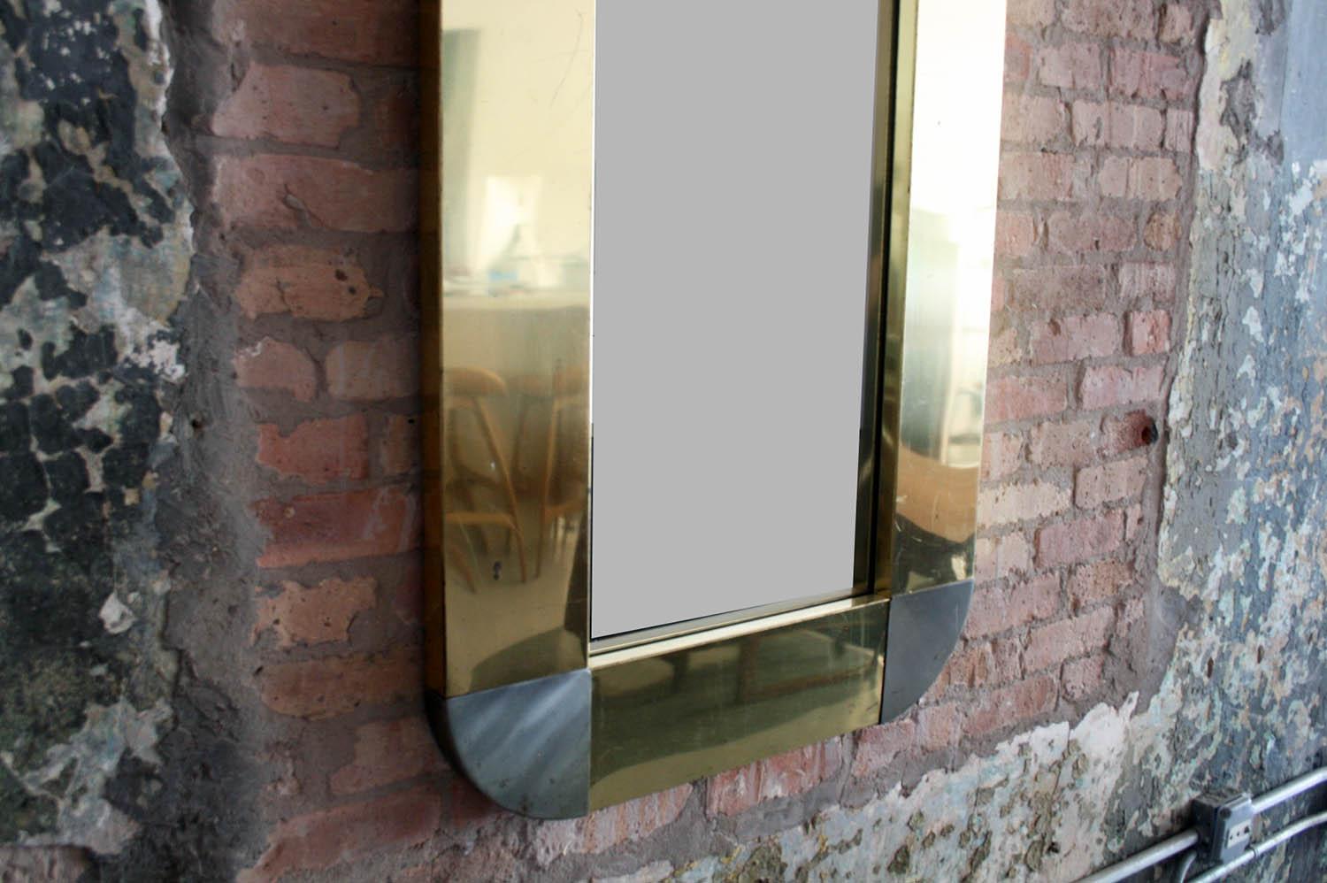 Mid-Century Modern Large Curtis Jere Signed 1970s Wall Mirror
