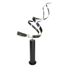 Large Curtis Jere Swirl Floor Sculpture