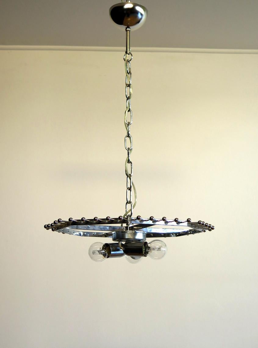 Large Curvati Chandelier, Trasparent Triedri, 20 Murano Glasses 5