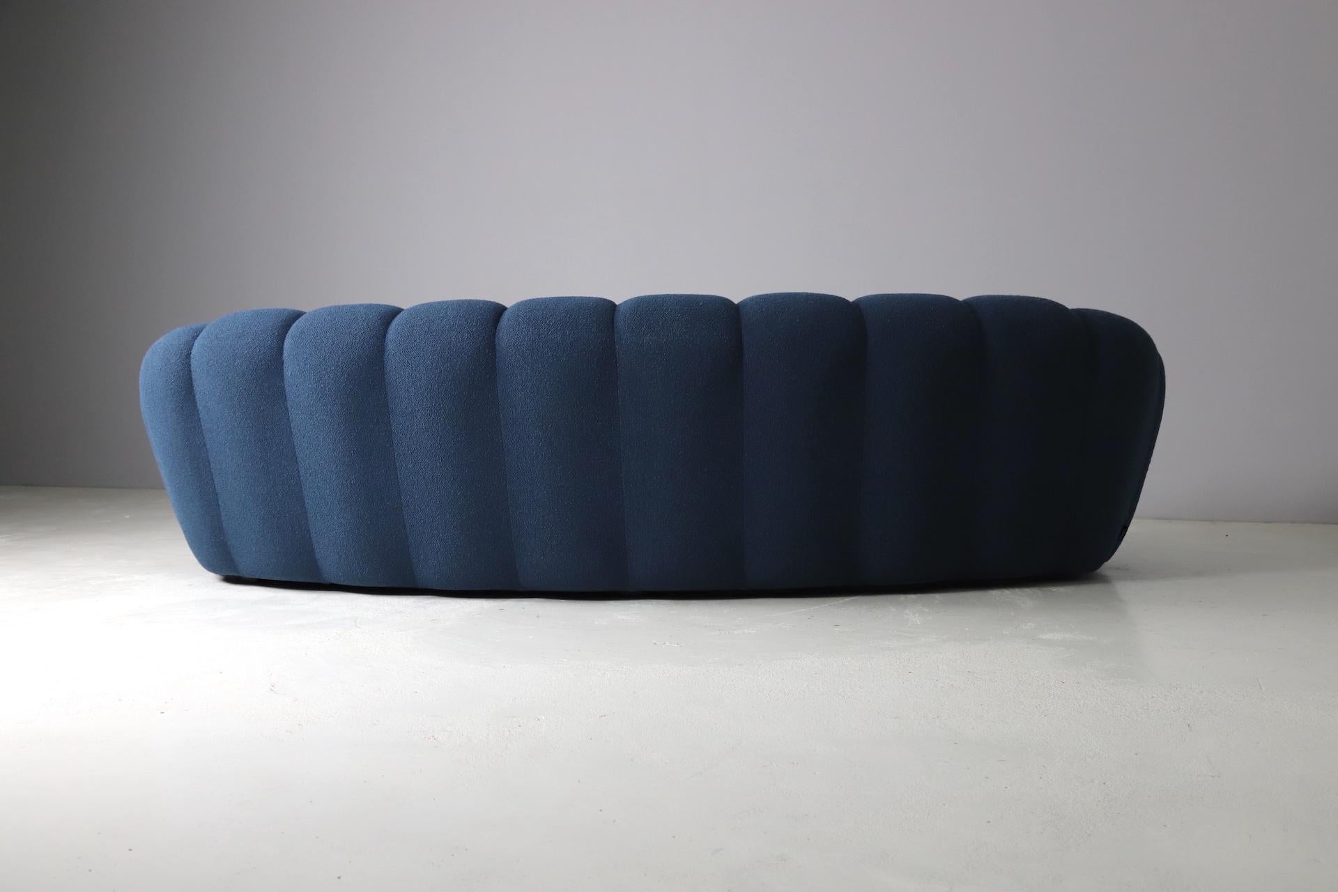 Contemporary Large Curved 'Bubble' Sofa by Sacha Lakic for Roche Bobois, France 2000s