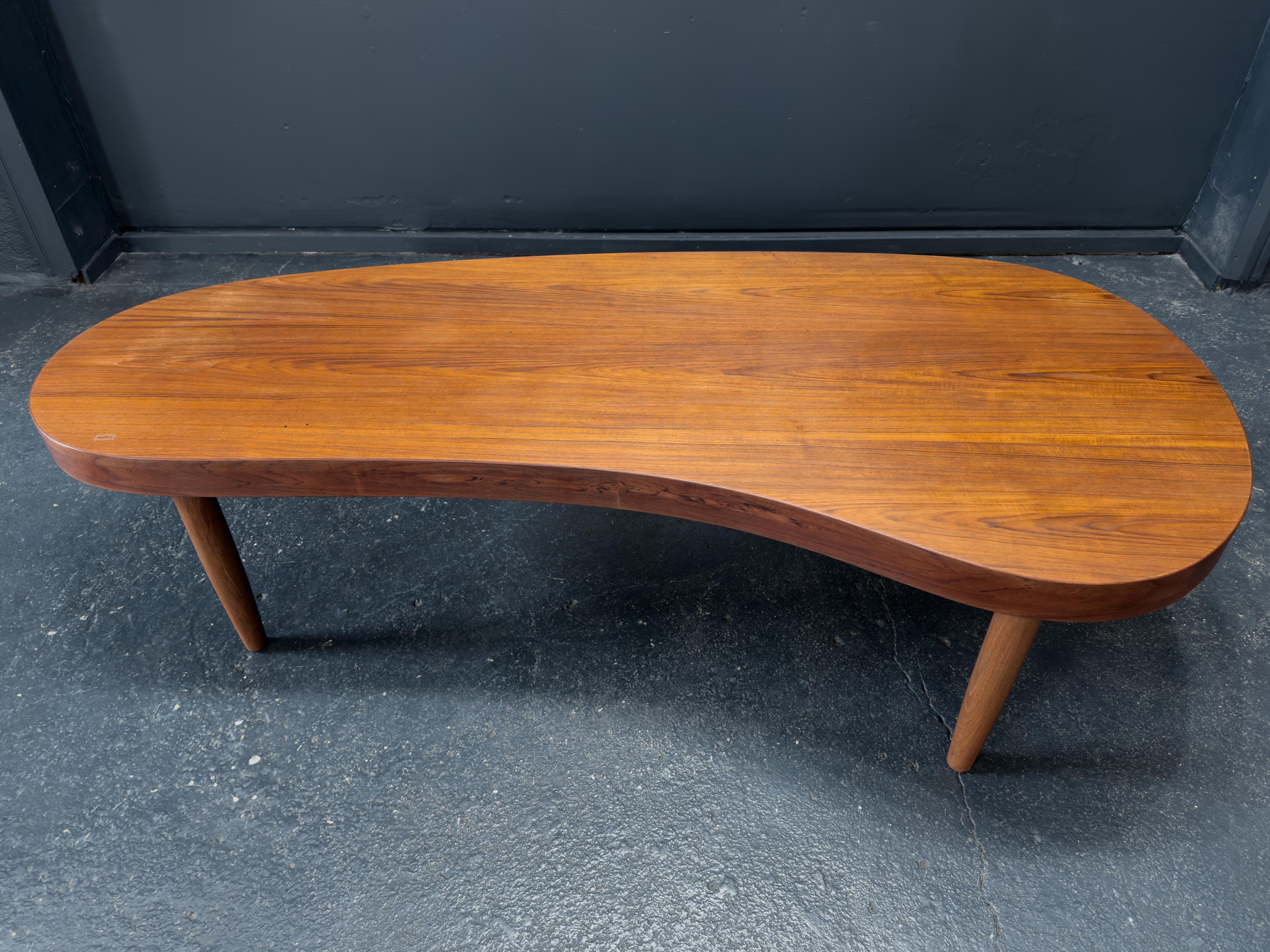 Mid-20th Century Large Curved Coffee Table For Sale