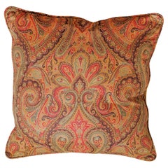 Large Cushion or Pillow with Cashemire Design