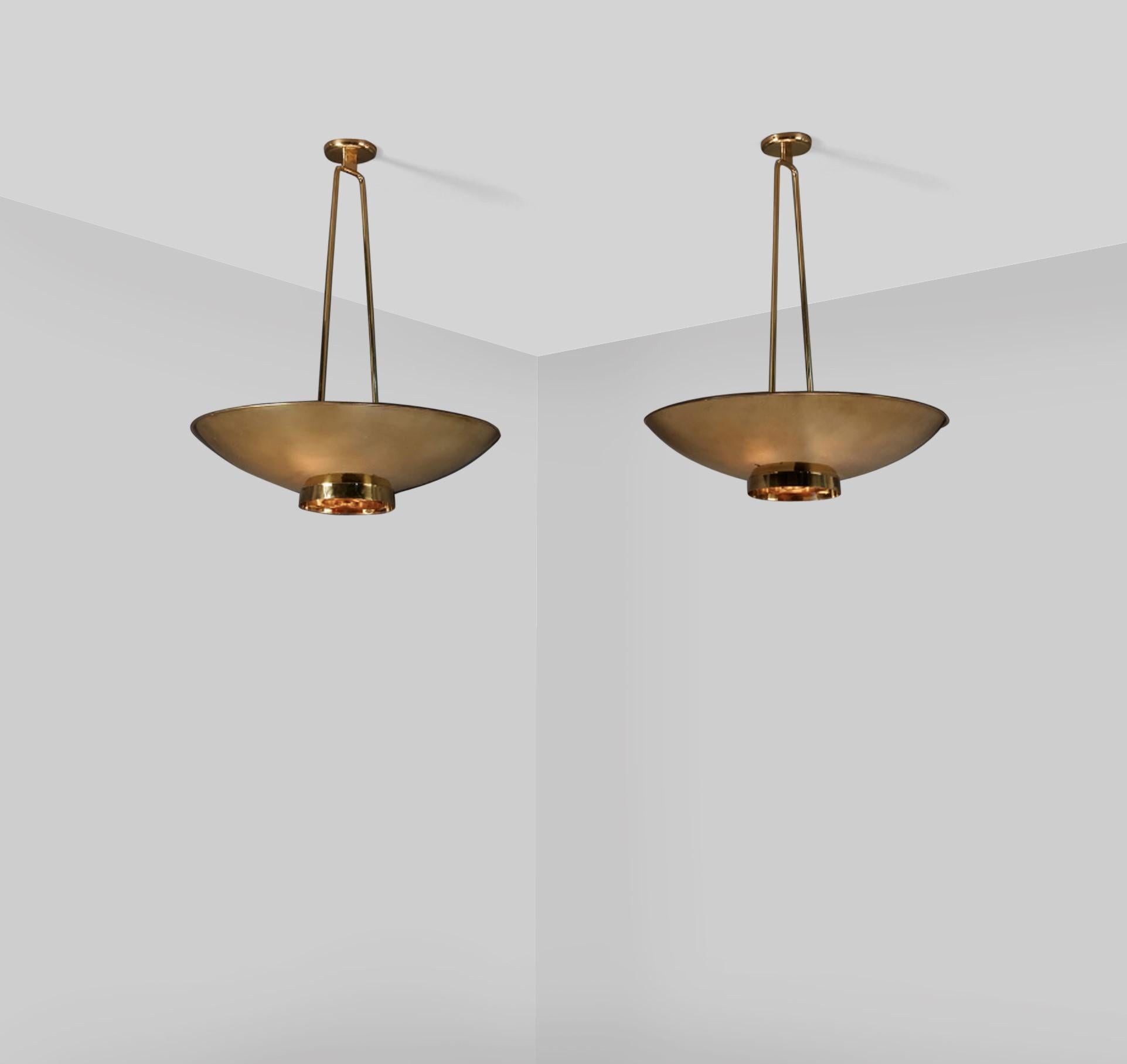 Mid-Century Modern Large Custom Ceiling Lights by Paavo Tynell