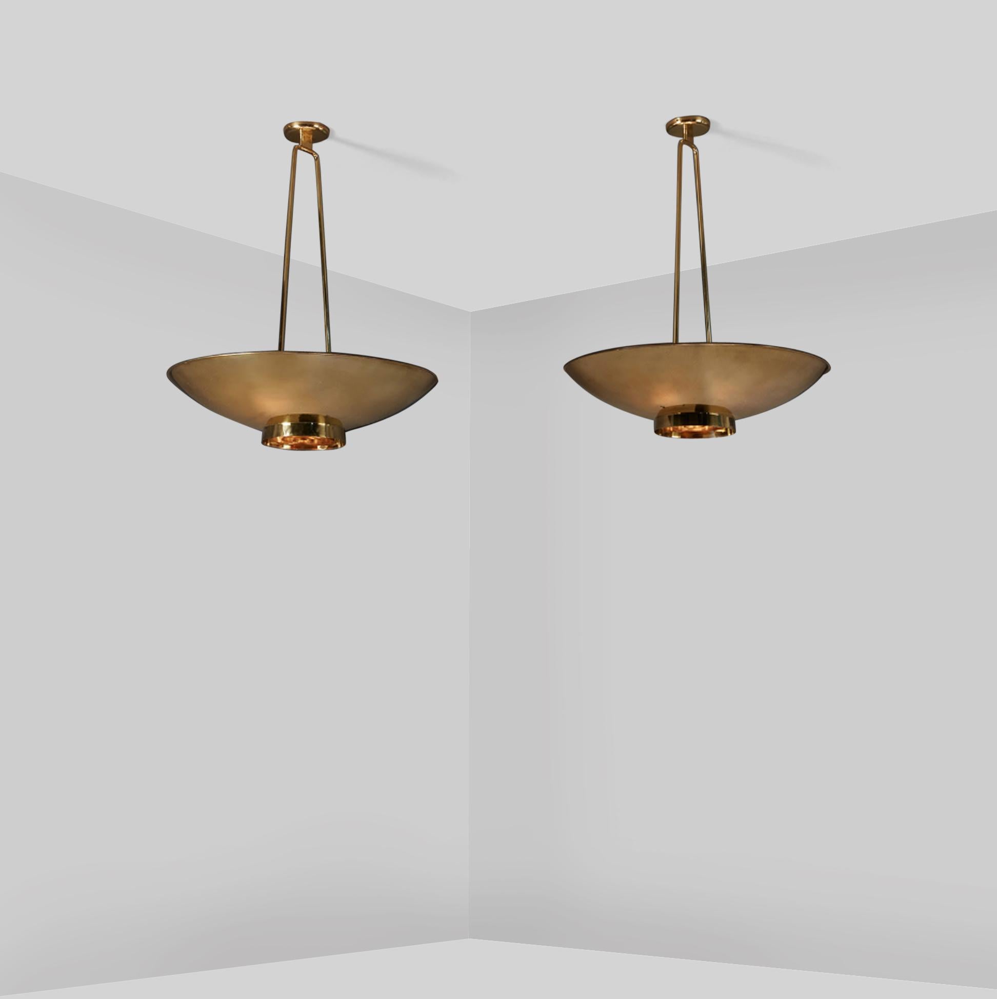 Finnish Large Custom Ceiling Lights by Paavo Tynell