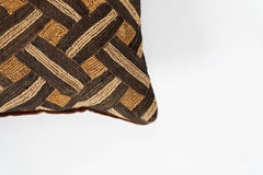 Large Custom Cushion from Vintage African Kuba Cloth