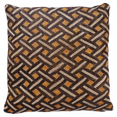 Large Custom Cushion from Vintage African Kuba Cloth