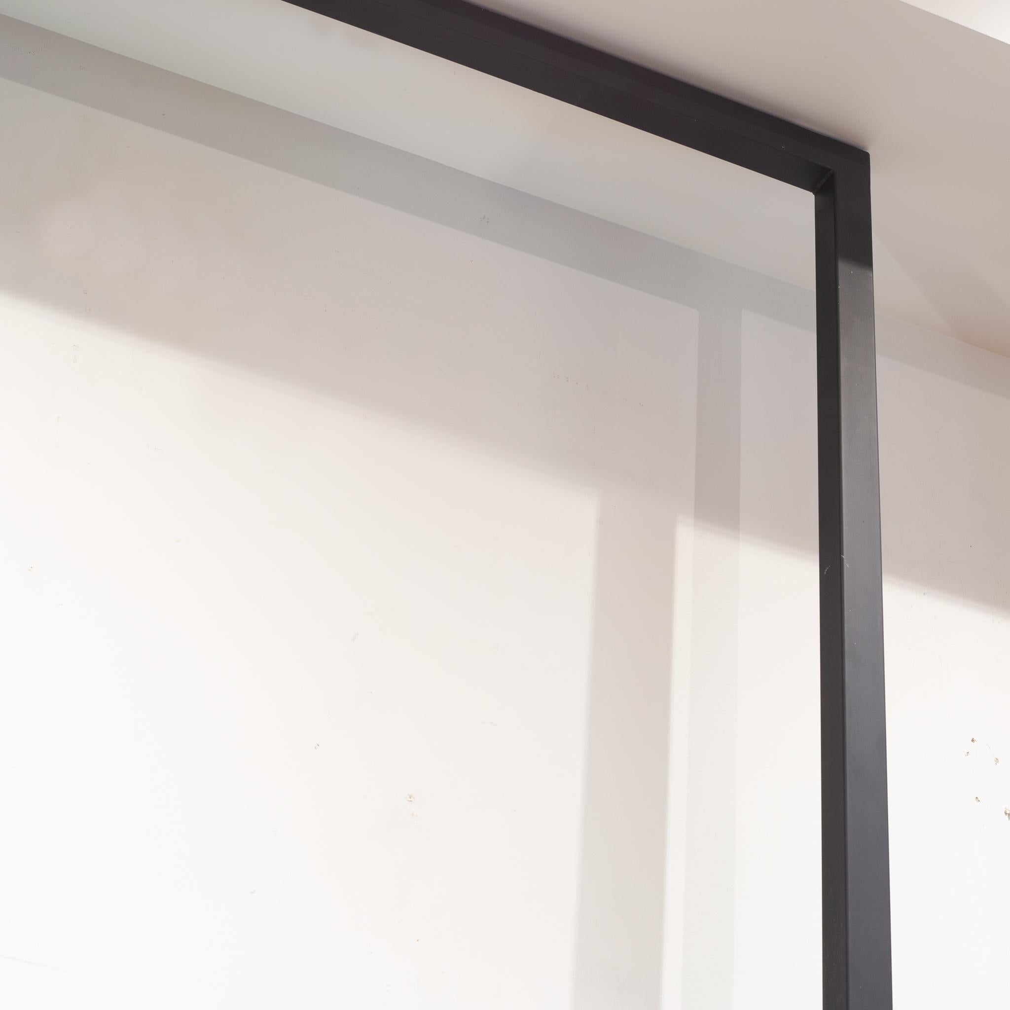 Large Custom Floating Steel and Glass Shelf c. 2014 For Sale 5