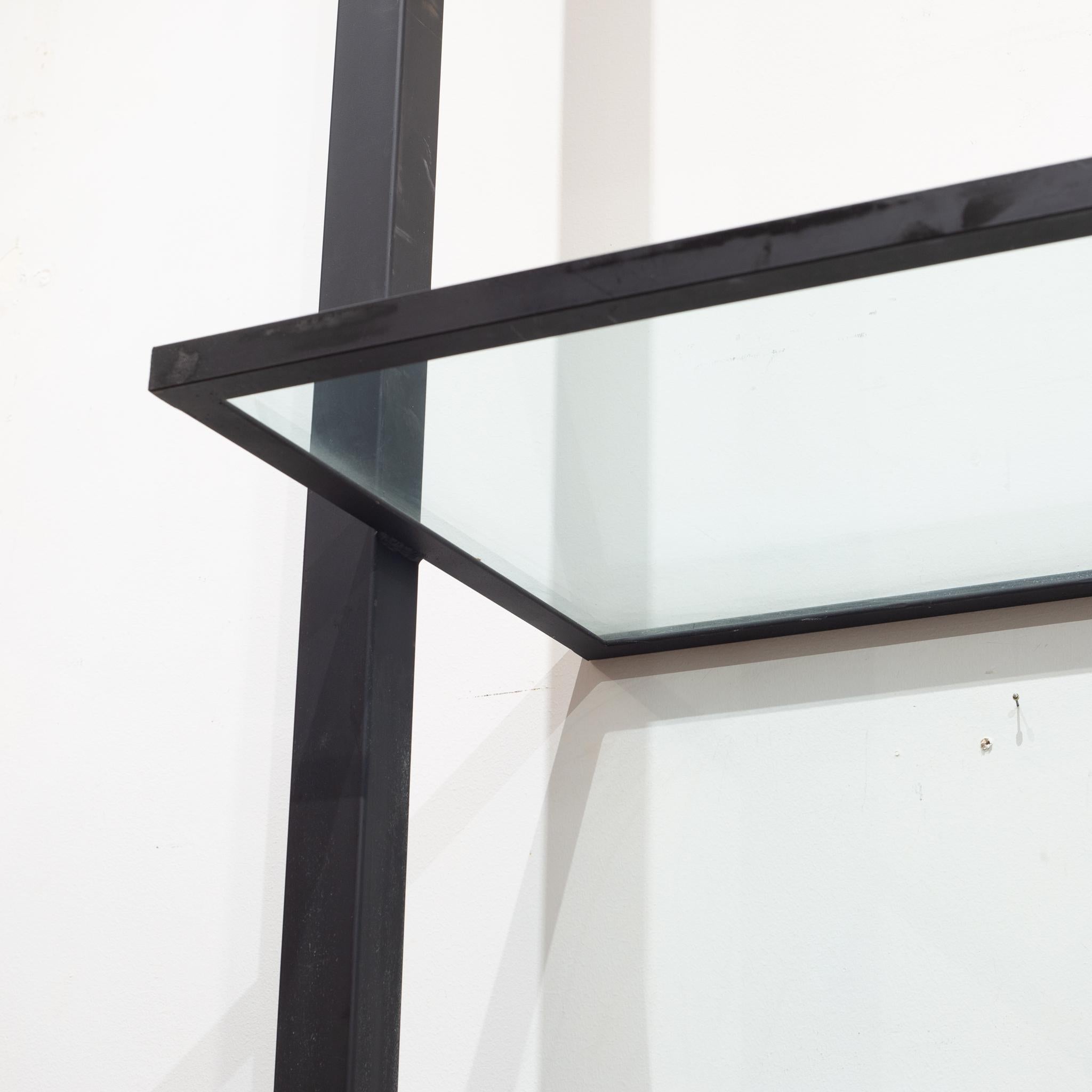 Large Custom Floating Steel and Glass Shelf c. 2014 For Sale 2
