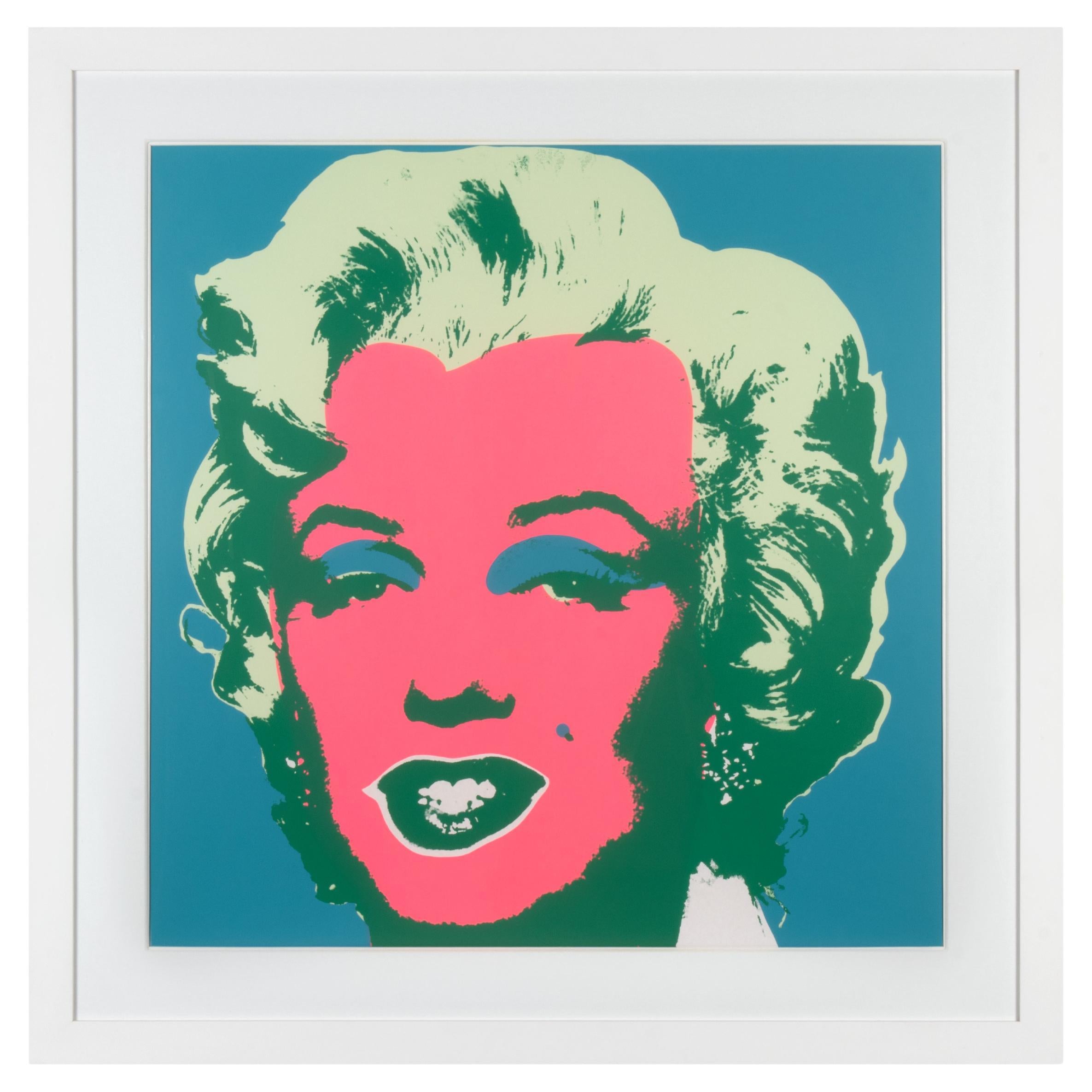 Serigrafia "Marilyn" di Andy Warhol con cornice grande e personalizzata