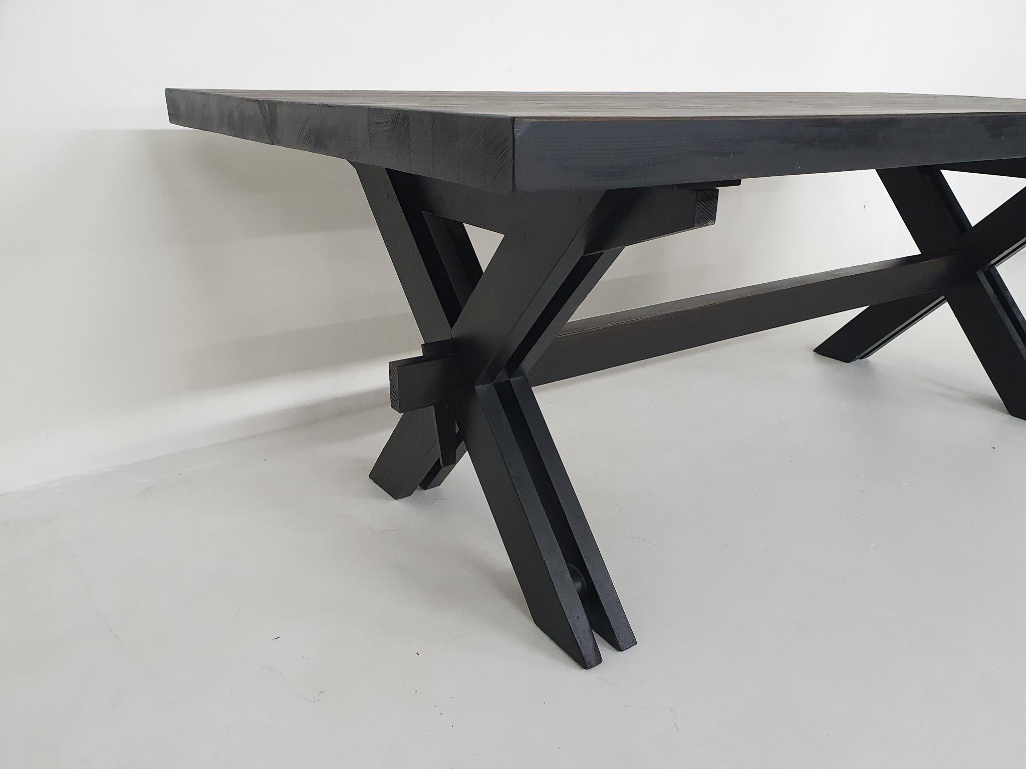 Large Custom Made Dining Table by Johannes Blesgen, Germany, 1970's For Sale 4