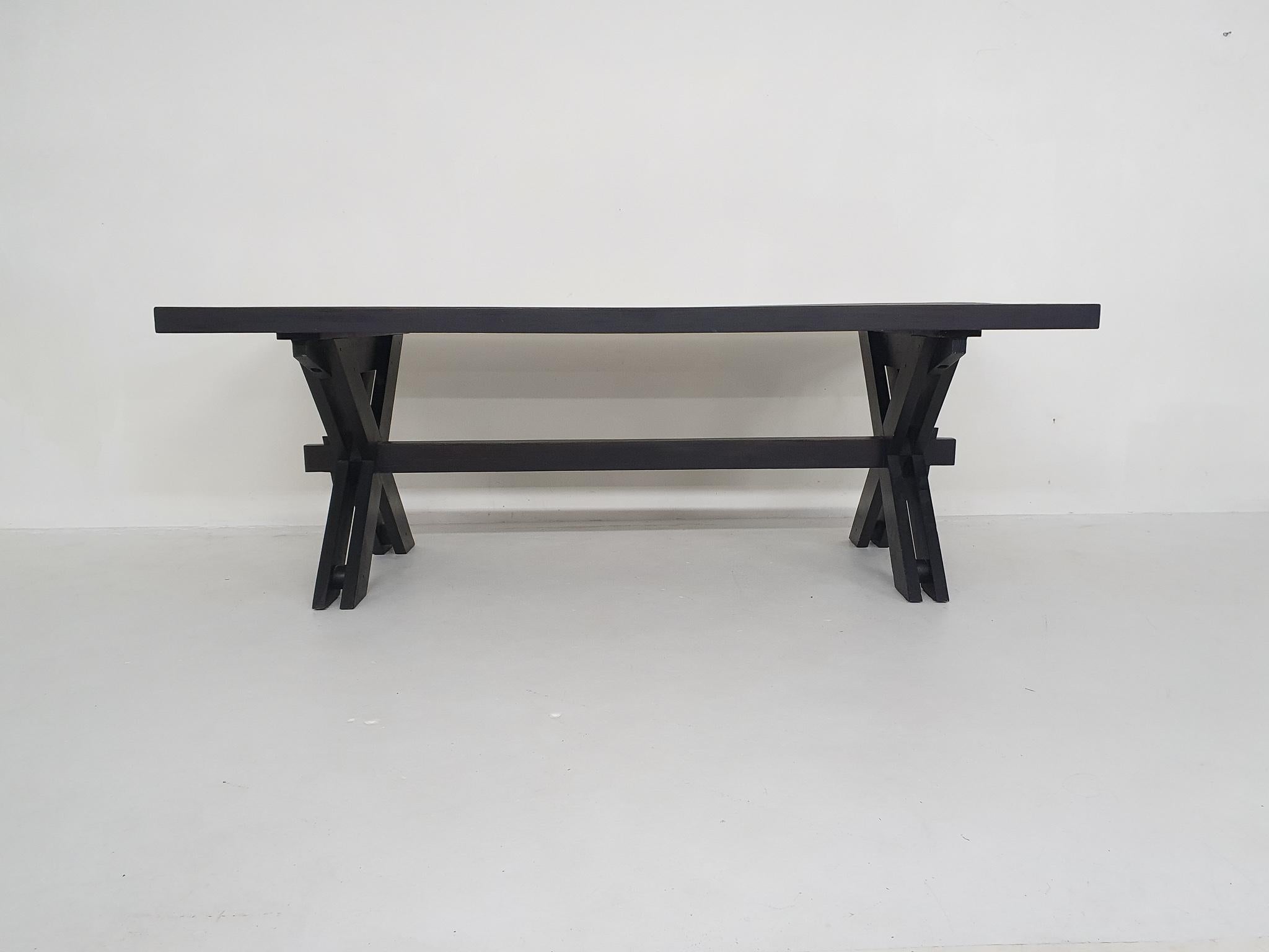 Mid-Century Modern Large Custom Made Dining Table by Johannes Blesgen, Germany, 1970's For Sale