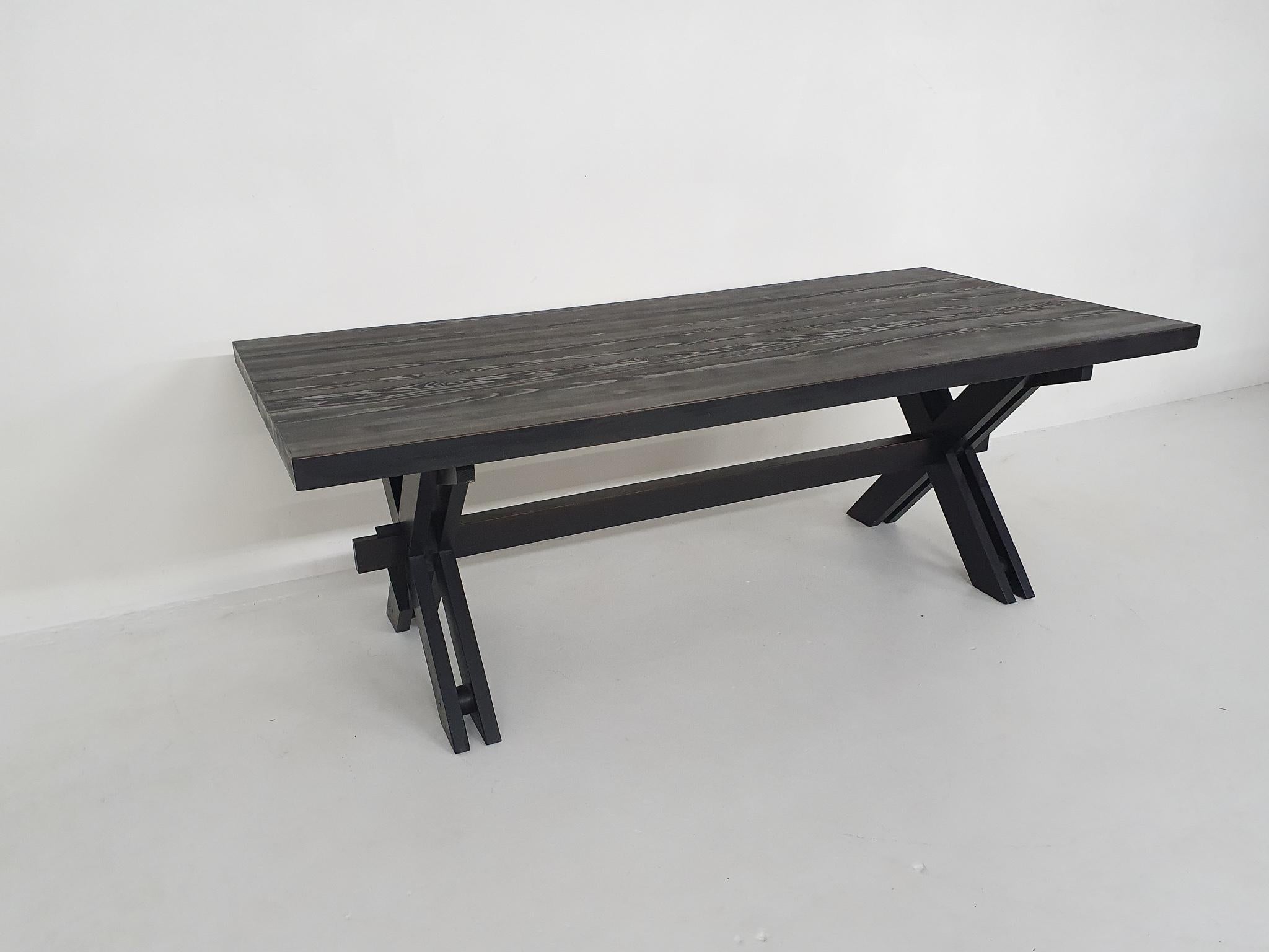 Late 20th Century Large Custom Made Dining Table by Johannes Blesgen, Germany, 1970's For Sale