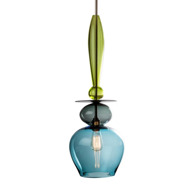 Large Custom Made Modern Oriental Sculptural Colored Glass ... This stunning italian interior glass blown pendant light is available in four glass finishes and the iron dome pendant light in extra large is a rustic perforated light with an industrial feel.