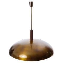 Large Custom-made Pendant Light Chandelier J.T. Kalmar, Copper Plexiglass, 1970s