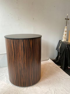 Large Custom Made Rosewood Pedestal With Revolving Granite Top