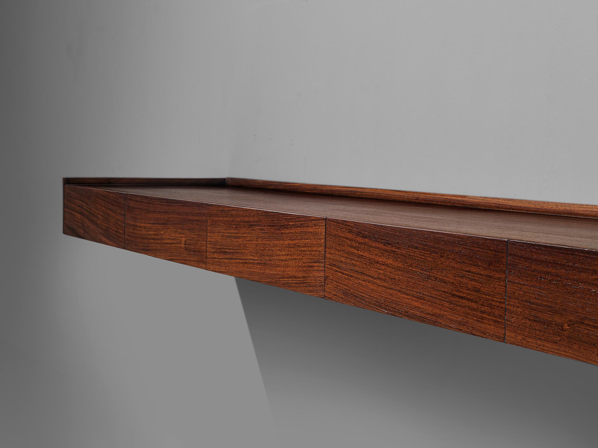 Large Custom Made Rosewood Wall Console 1