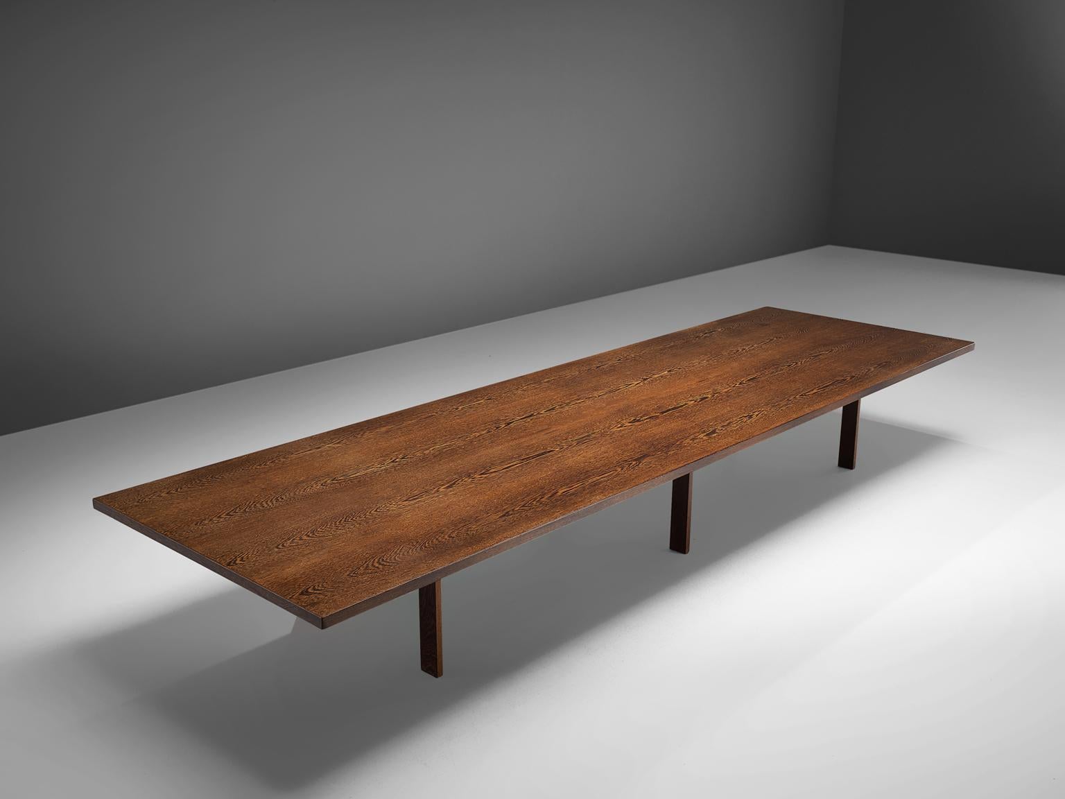 Danish Large Custom Made Wengè Table