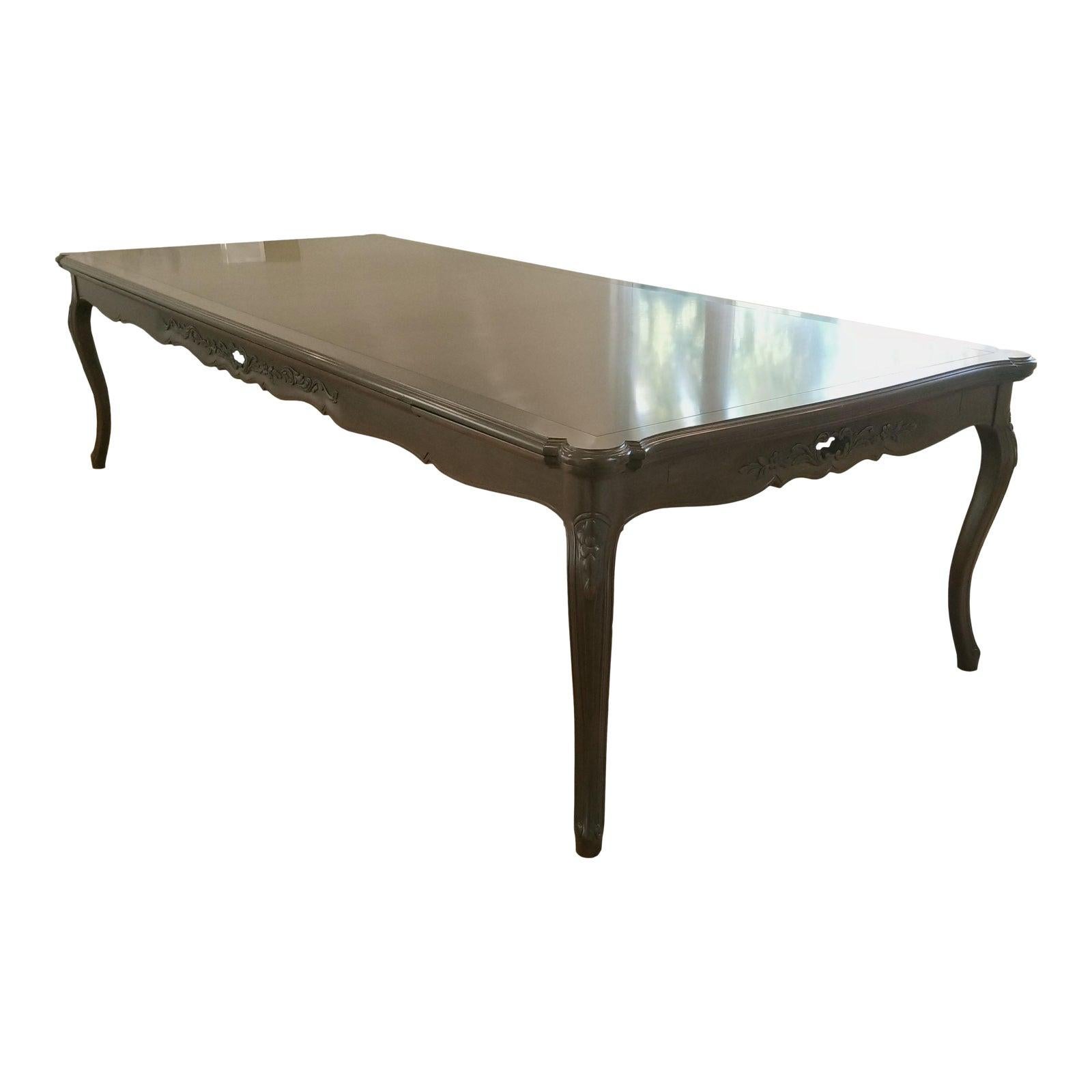 Grande table de salle à manger Chippendale en acajou sur mesure en vente 3