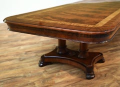 Large Custom Mahogany Regency Style Dining Table by Leighton Hall