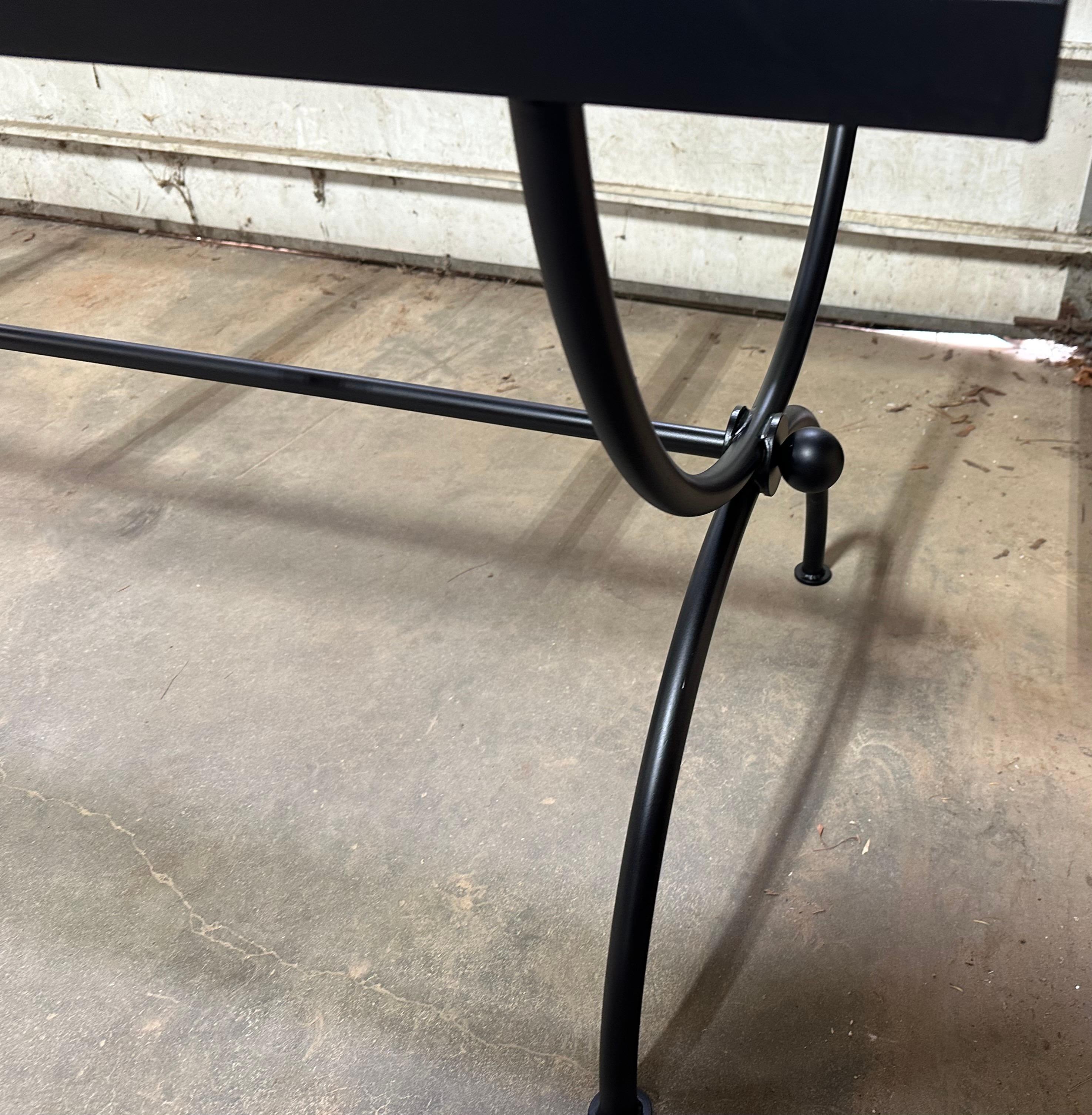 Large Custom Metal Dining Table Base For Sale 3