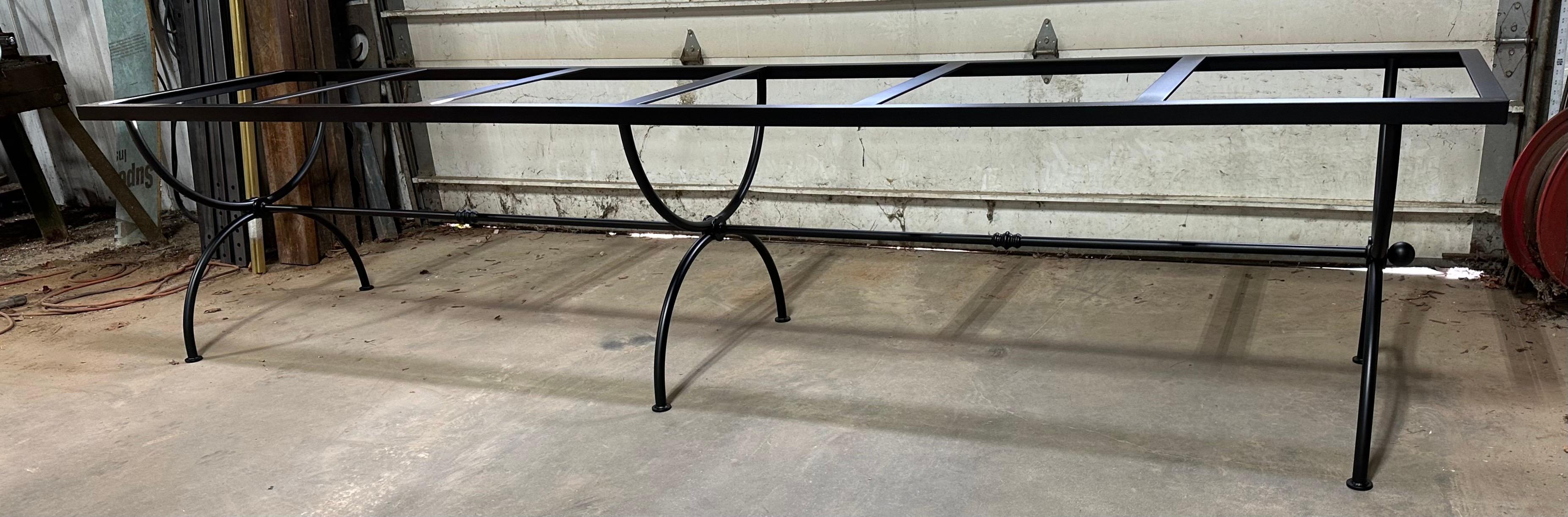 Large Custom Metal Dining Table Base For Sale 1