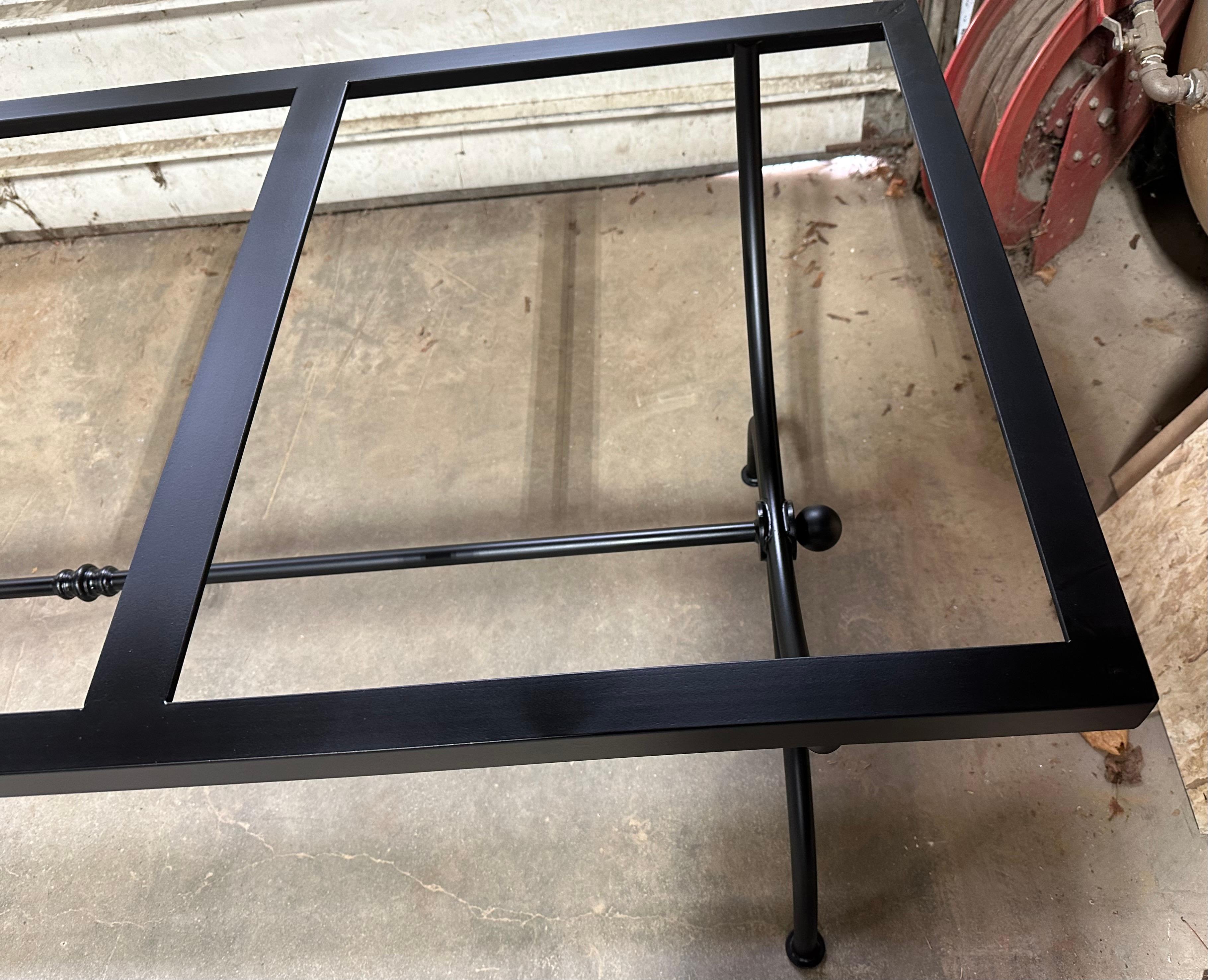 Large Custom Metal Dining Table Base For Sale 2