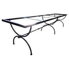 Grande base de table à manger en métal personnalisée
