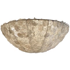 Grande lampadario a cesto in cristallo di rocca personalizzato